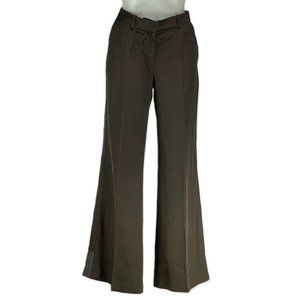 YVES SAINT LAURENT Pants Rive Gauche Brown Tuxedo Women's Size Euro 42 US 10 NEW